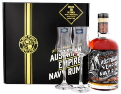 Austrian Empire Navy Rum Solera 18 Years 2 Gass Gift Box