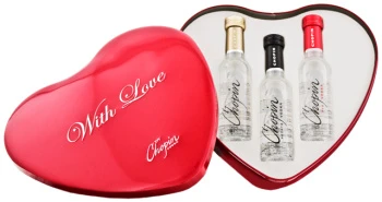 Chopin Vodka Giftset Heart Miniaturen 3x0,05L 40%